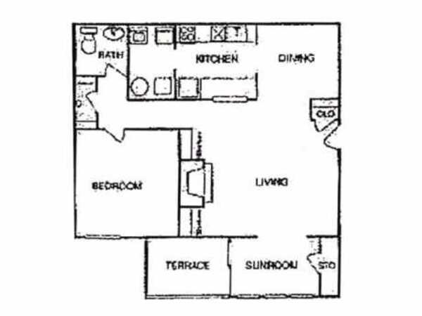 1 Bed 1 Bath (A2)
