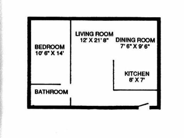 1 Bed 1 Bath (1B)