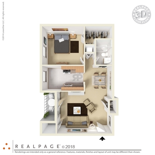 1 Bed 1 Bath with optional den