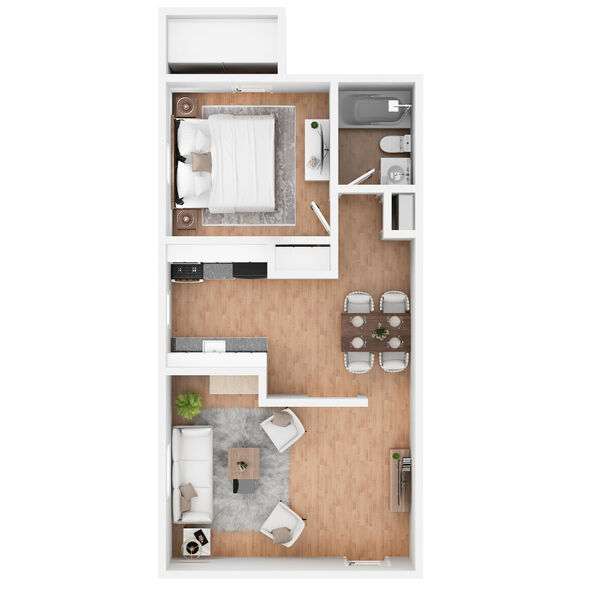 MAC 1BR / 1BA CH