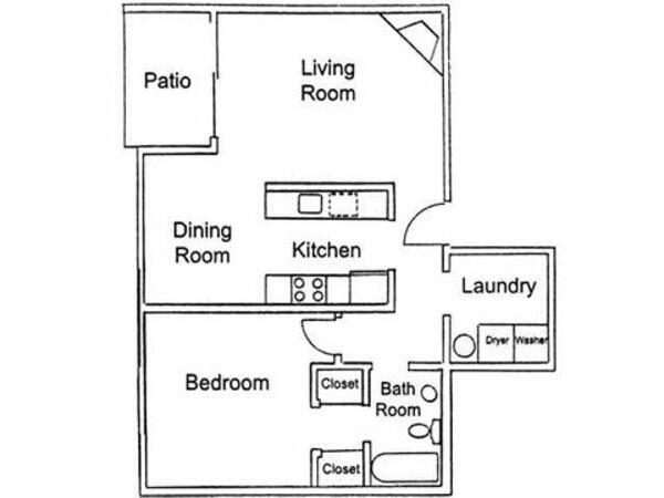 1 Bed 1 Bath (1A)