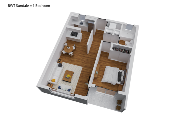 1 Bed 1Bath