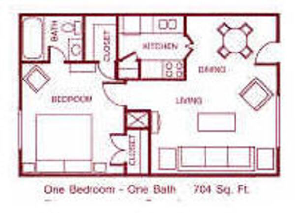 1 Bed 1 Bath