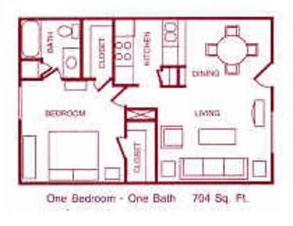 1 Bed 1 Bath