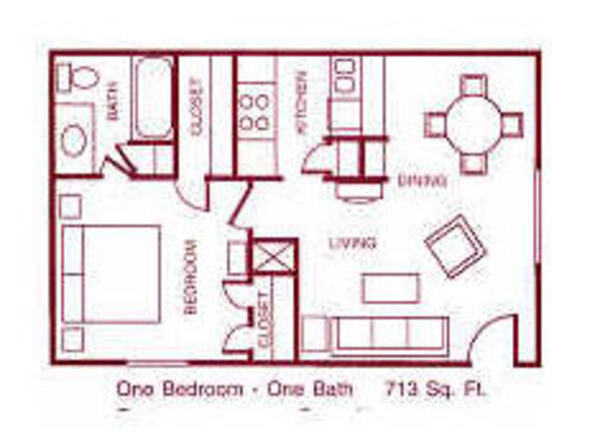 1 Bed 1 Bath