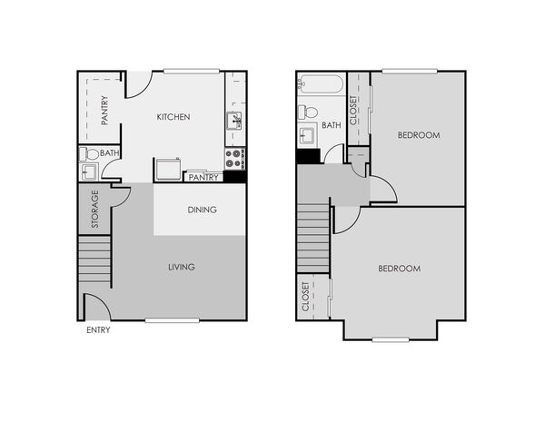 2 Bedroom 1.5 Bathroom