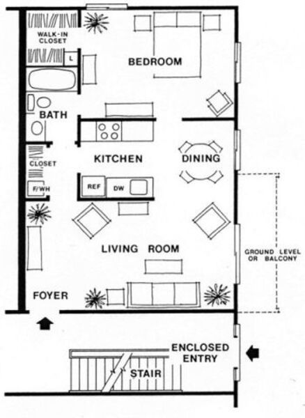 1 BEDROOM 1 BATH
