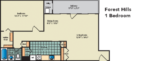 1 Bedroom 1 Bath