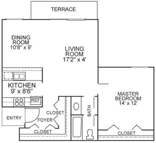 1 Bed 1 Bath