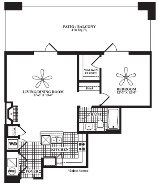 1 Bed 1 Bath (A6)