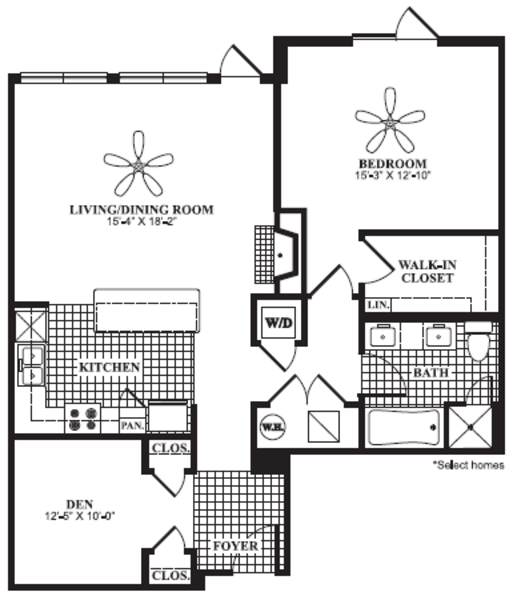 1 Bed 1 Bath (A9)