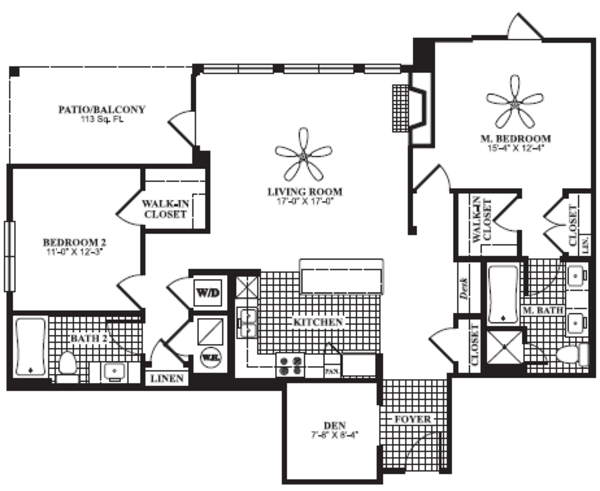 2 Bed 2 Bath (B3)