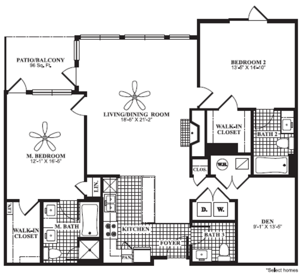 2 Bed 2.5 Bath (B7A)