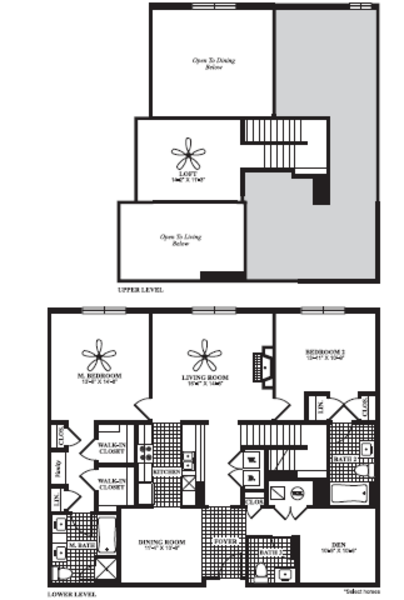 2 Bed 2.5 Bath Loft (B9L)