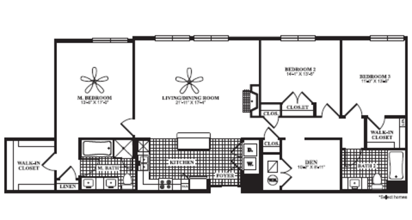 3 Bed 2 Bath (C2)