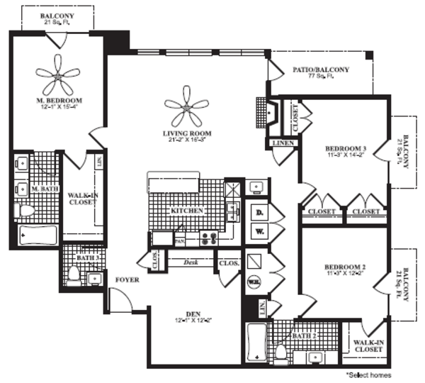 3 Bed 2.5 Bath (C4)