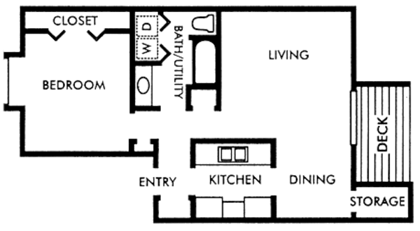 1 Bed 1 Bath