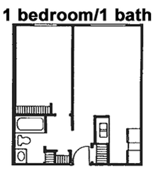 1 Bed 1 Bath
