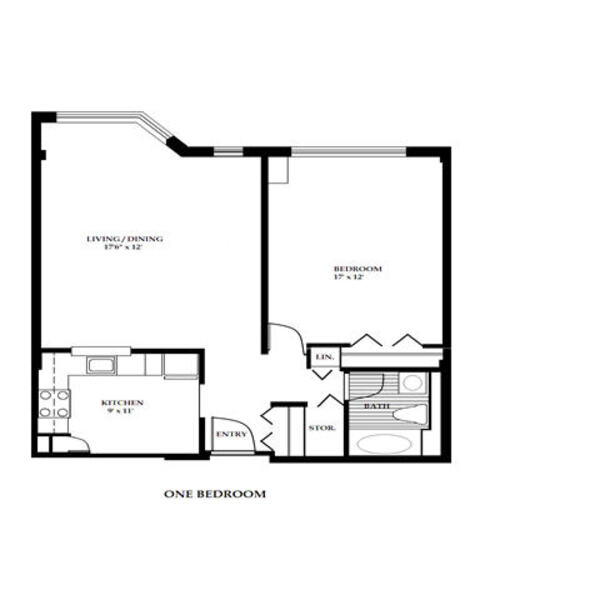 1 Bed 1 Bath