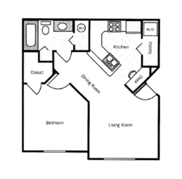1 Bed 1 Bath