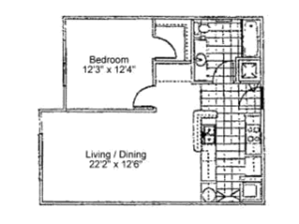 1 Bed 1 Bath