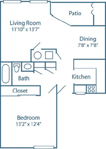 1 Bed 1 Bath