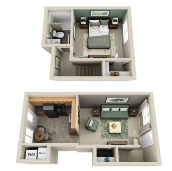 1 Bed/1 Bath- Phase 1