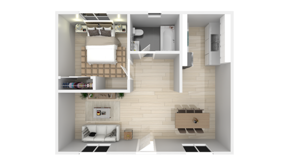 One Bedroom / One Bath