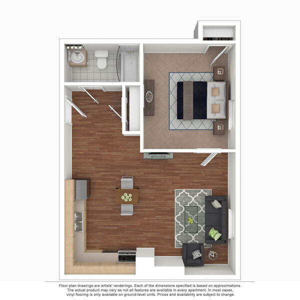 1x1 A - 410 sq ft