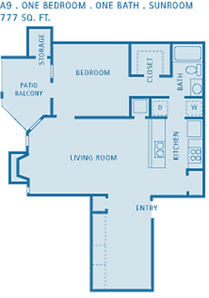 1 Bed 1 Bath (A9)