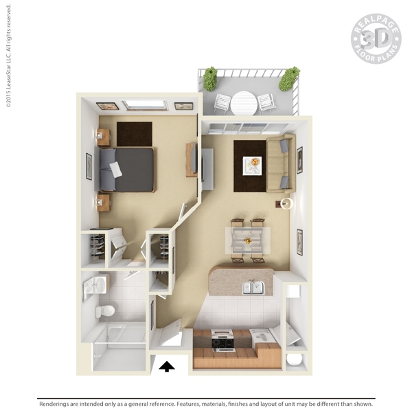 Trolley 1Bed 1Bath 683sf