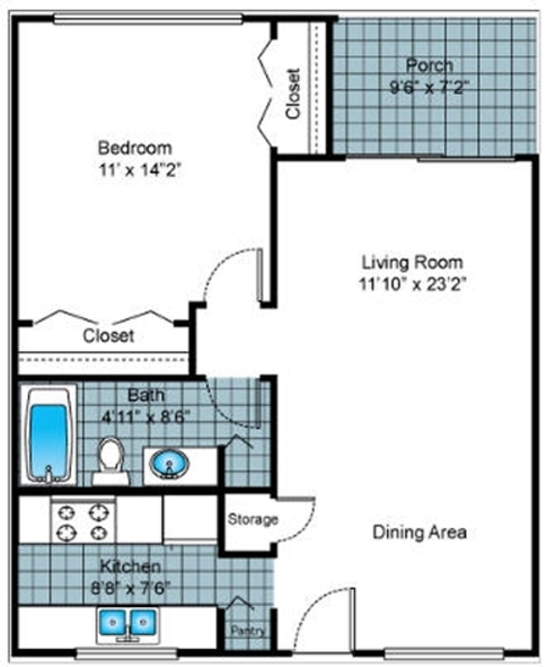 ONE BDRM
