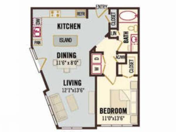 1 Bed 1 Bath
