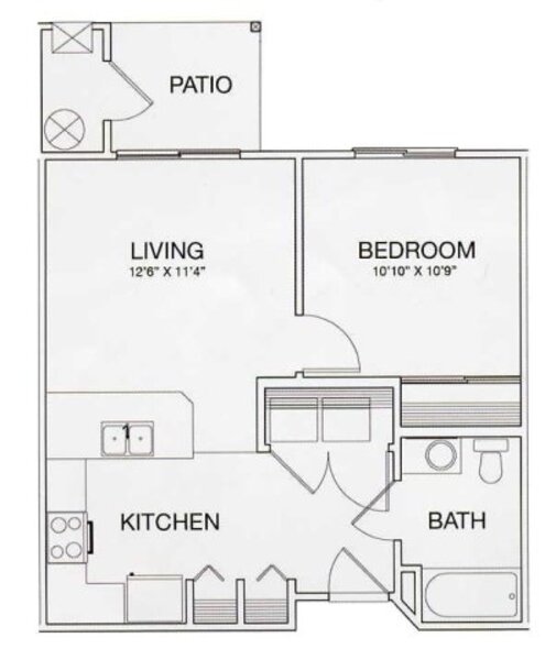 1 Bed 1 Bath