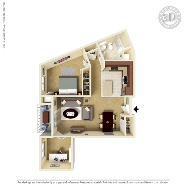 One Bedroom One Bath W/ Den