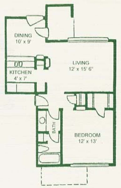 1 Bed 1 Bath