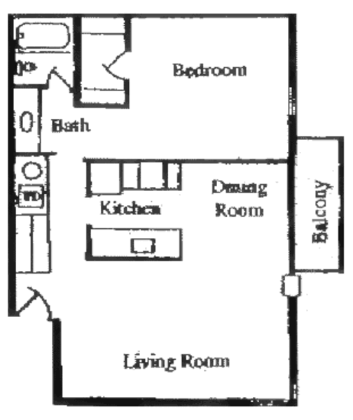1 Bed 1 Bath