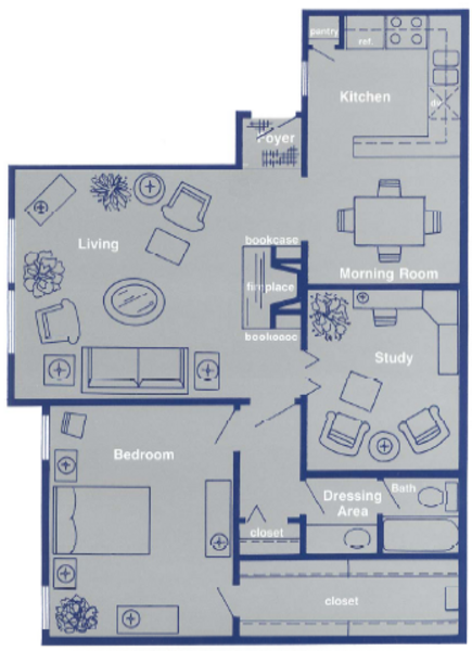 1 Bed 1 Bath (B)