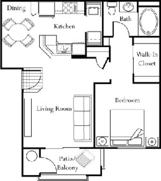 1 Bed 1 Bath