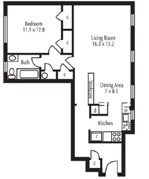 1 Bed 1 Bath (KA)