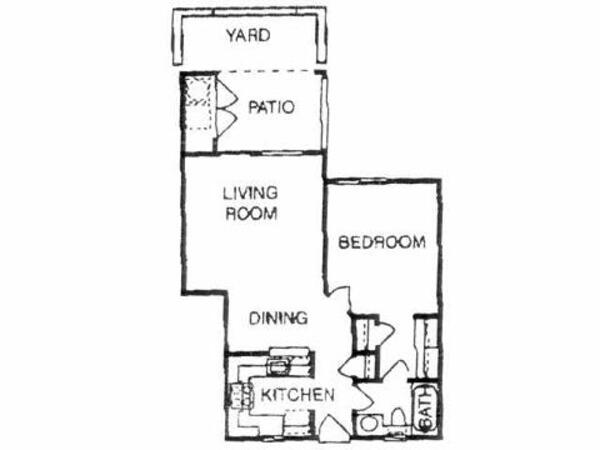 1 Bed 1 Bath (A)