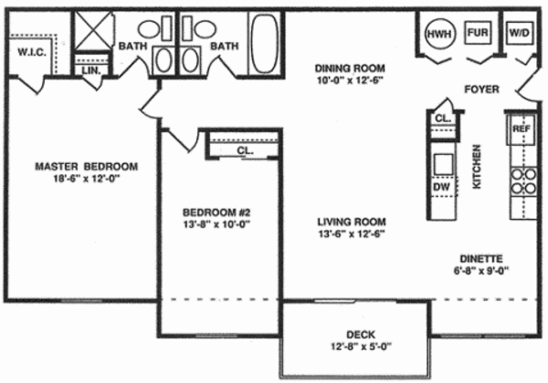 2 Bed 2 Bath