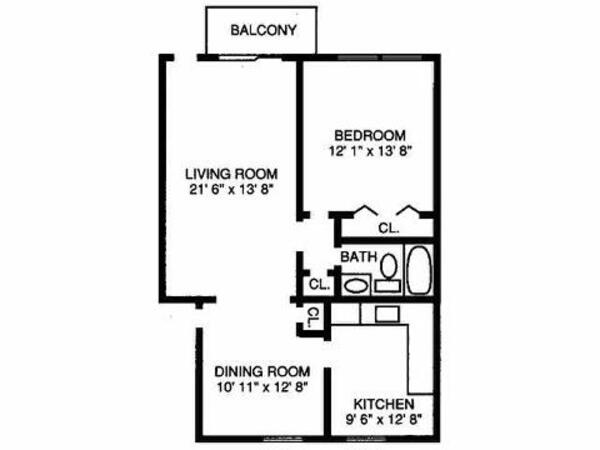 1 Bed 1 Bath