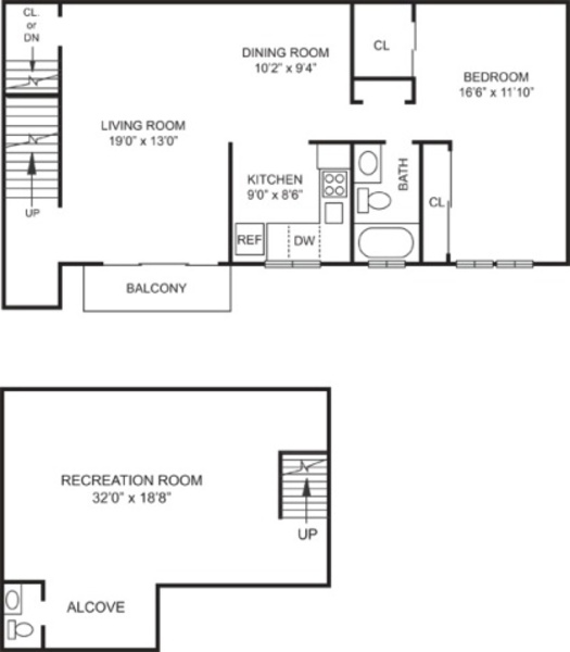 1 Bed 1 Bath