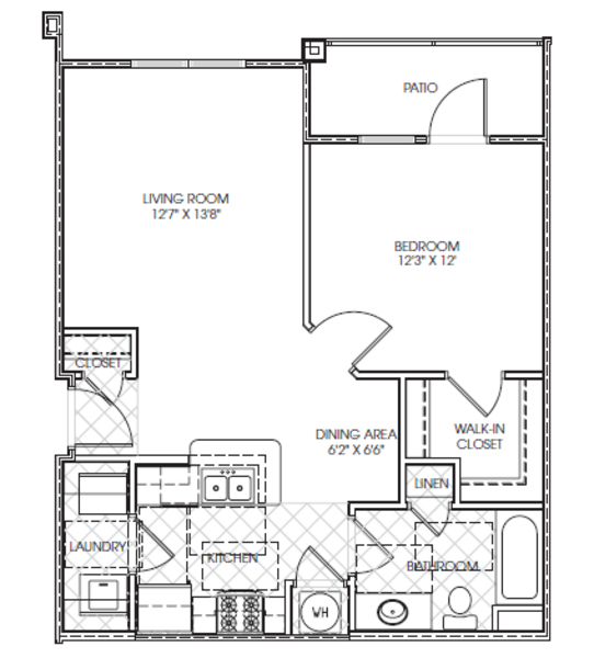 1 Bed 1 Bath (A2)