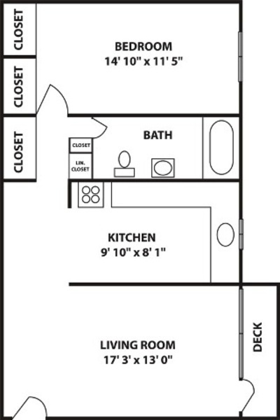 1 Bed 1 Bath