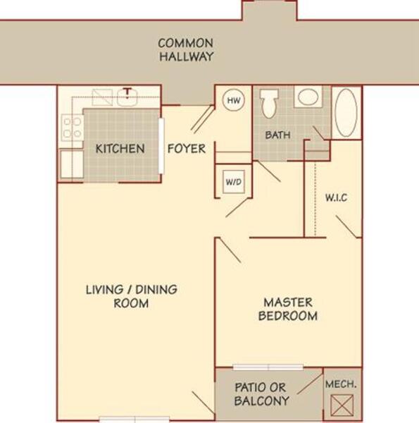 1 Bed 1 Bath (A)