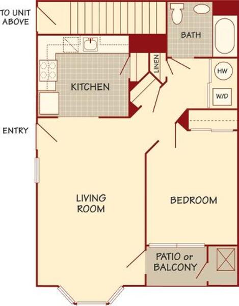 1 Bed 1 Bath (C)