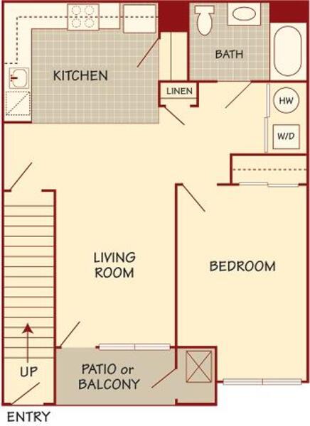 1 Bed 1 Bath (D)