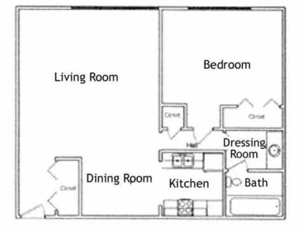 1 Bed 1 Bath